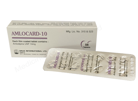 Amlocard- Generic Amlodipine Besilate- Drug International Pharma