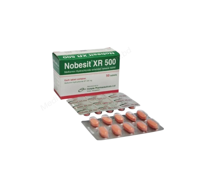 Nobesit XR- 通用的 METFORMIN HYDROCHLORIDE- 孟家拉伊斯达制药