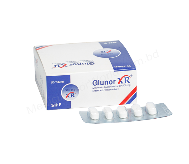Glunor XR- 通用的 METFORMIN HYDROCHLORIDE- Eskayef制药有限公司