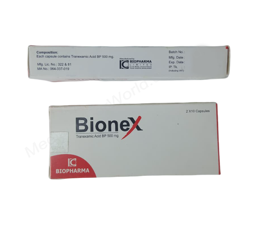 Bionex- Родовое Транексамовая кислота- Biopharma Limited