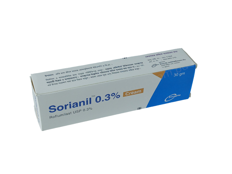 Sorianil- Generic Roflumilast Cream- Incepta Pharma
