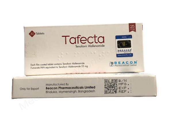 Tafecta/ Taf- 通用的 富马酸替诺福韦艾拉酚胺片- 孟加拉碧康制药