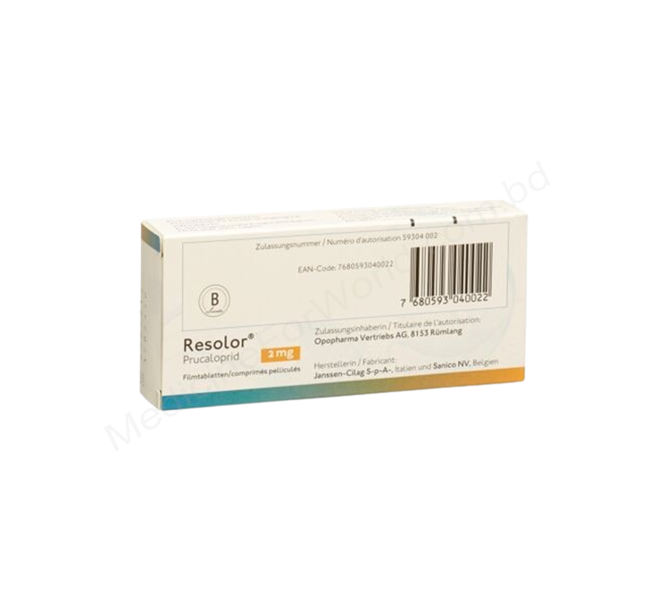 Resolor- Generic Prucalopride- JANSSEN-CILAG Pharma