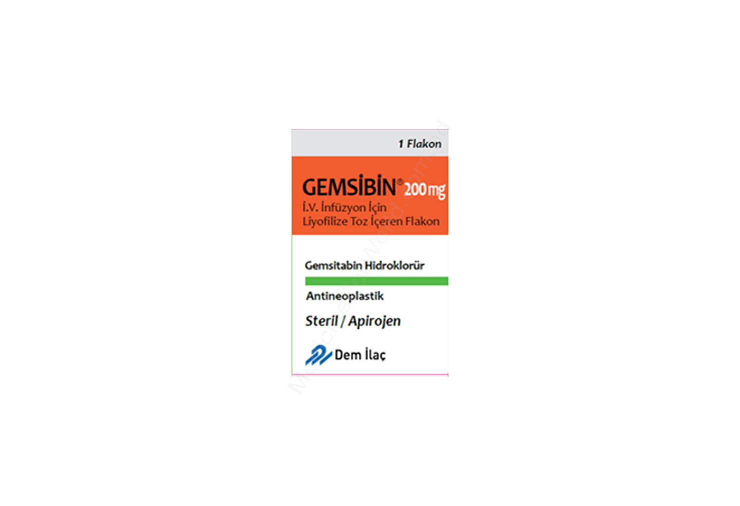 Gemsibin- 通用的 Gemcitabine- DEM Pharma Ltd