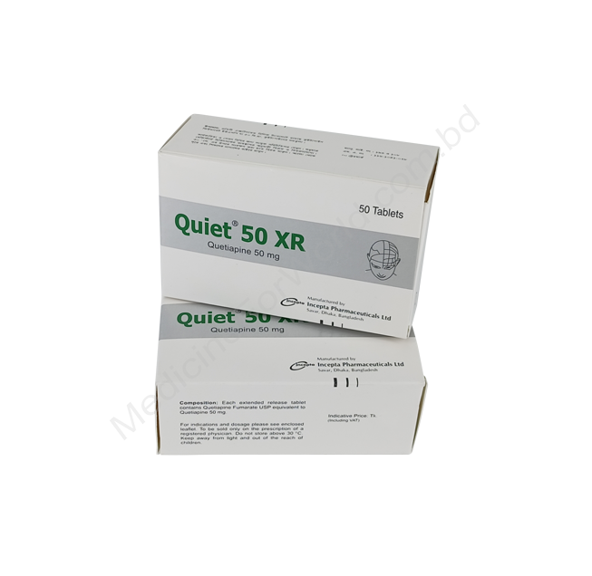 Quiet XR- Generic QUETIAPINE FUMARATE- Incepta Pharma