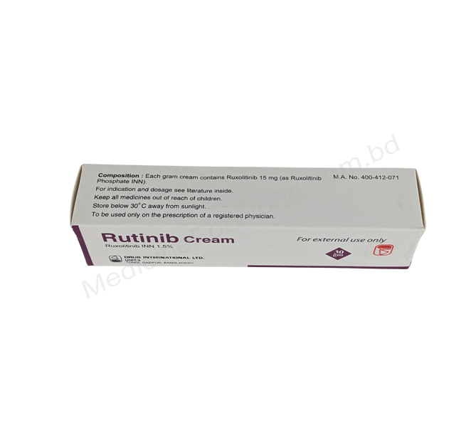 Rutinib Cream- Generic Ruxolitinib Cream- Drug International Pharma