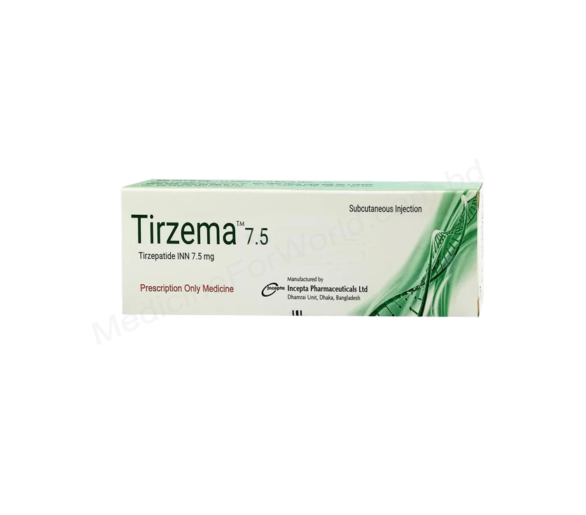 Buy Tirzema 2.5mg/ 0.5ml- 5mg/ 0.5ml- 7.5mg/ 0.5ml online- Generic Tirzepatide- Incepta Pharma